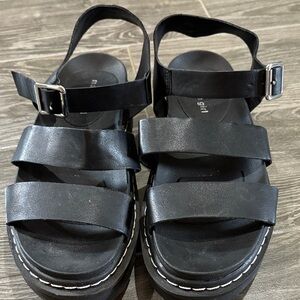 Madden Girl Black Strappy Sandals